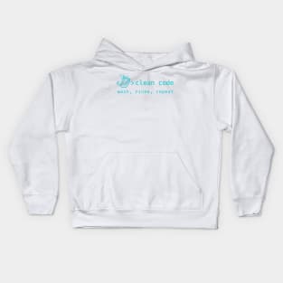 Clean Code - Wash Rinse Repeat Kids Hoodie